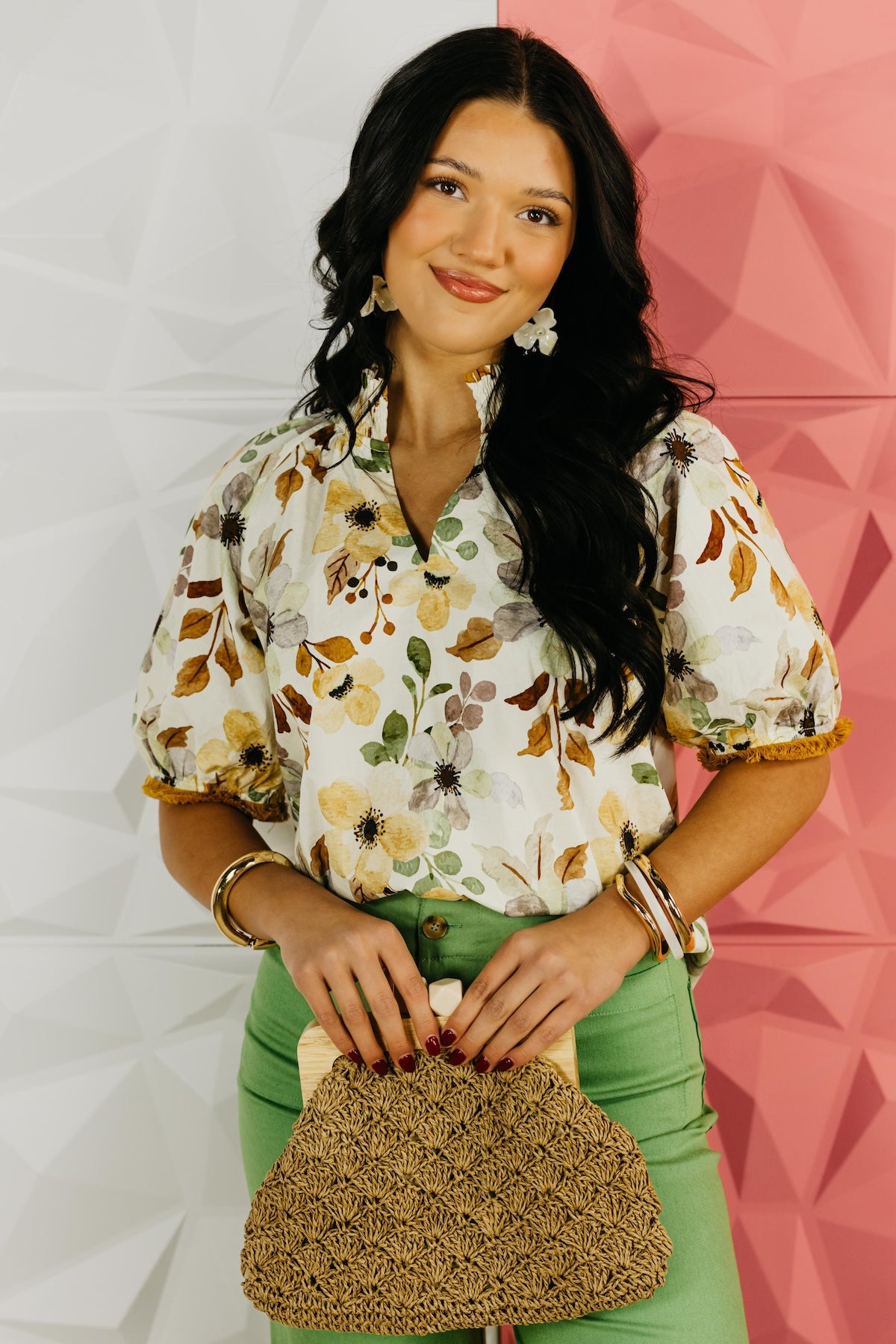 The Crystal Floral Print Top
