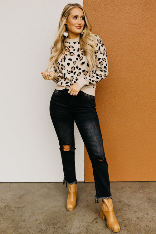 The Angelica Animal Print Sweater