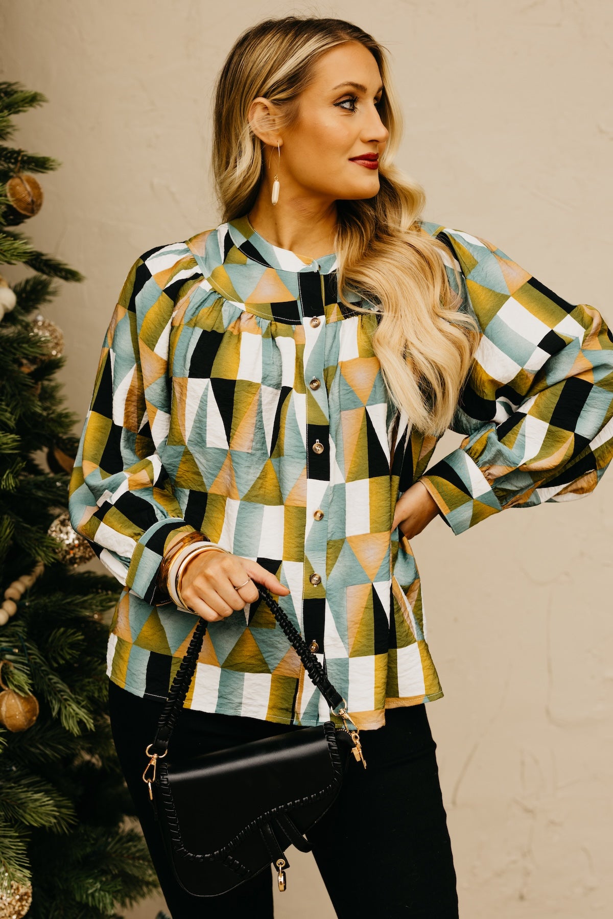 The Max Geo Print Blouse