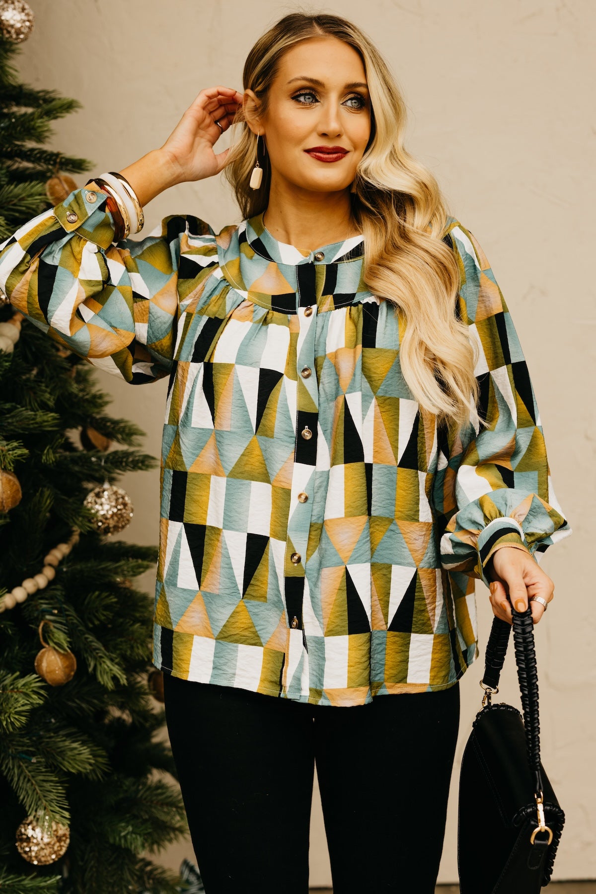 The Max Geo Print Blouse
