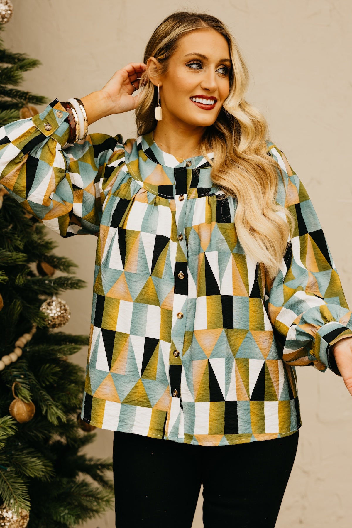 The Max Geo Print Blouse