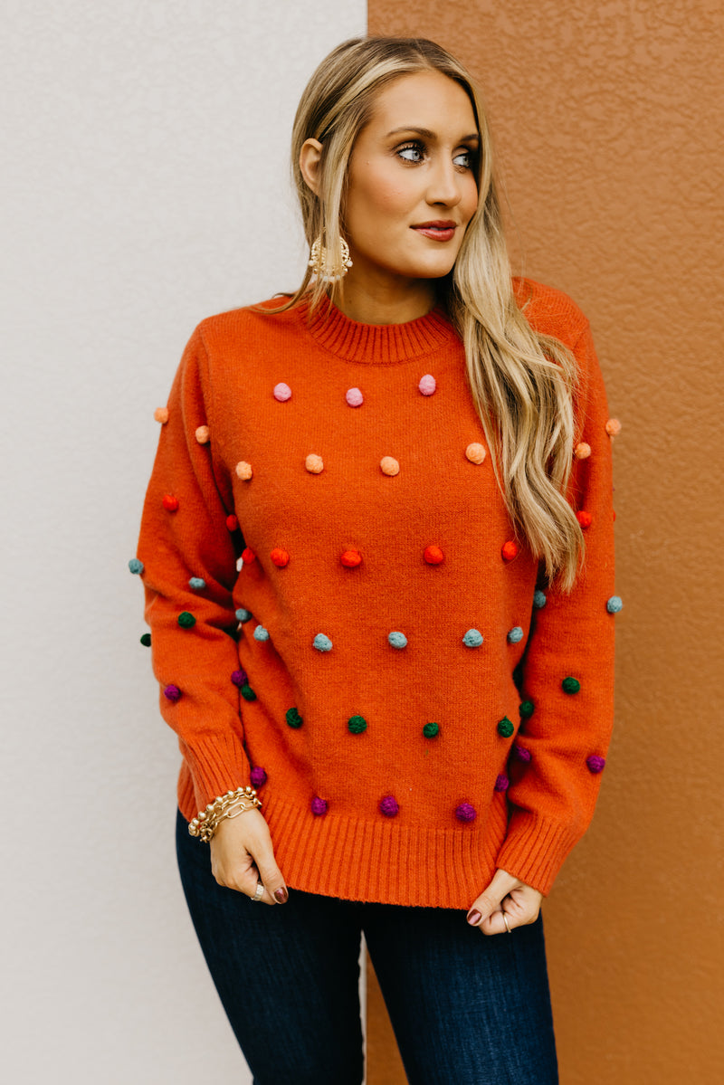 The Analia Gumdrop Pom Sweater