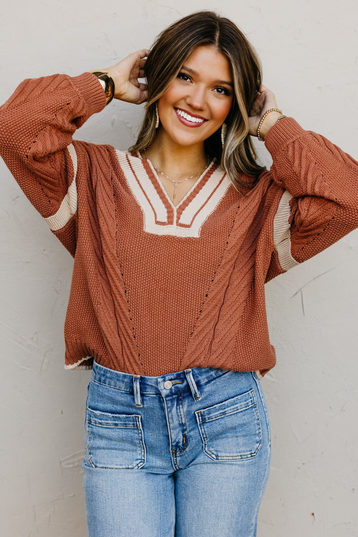 The Simone Cable Pullover Sweater
