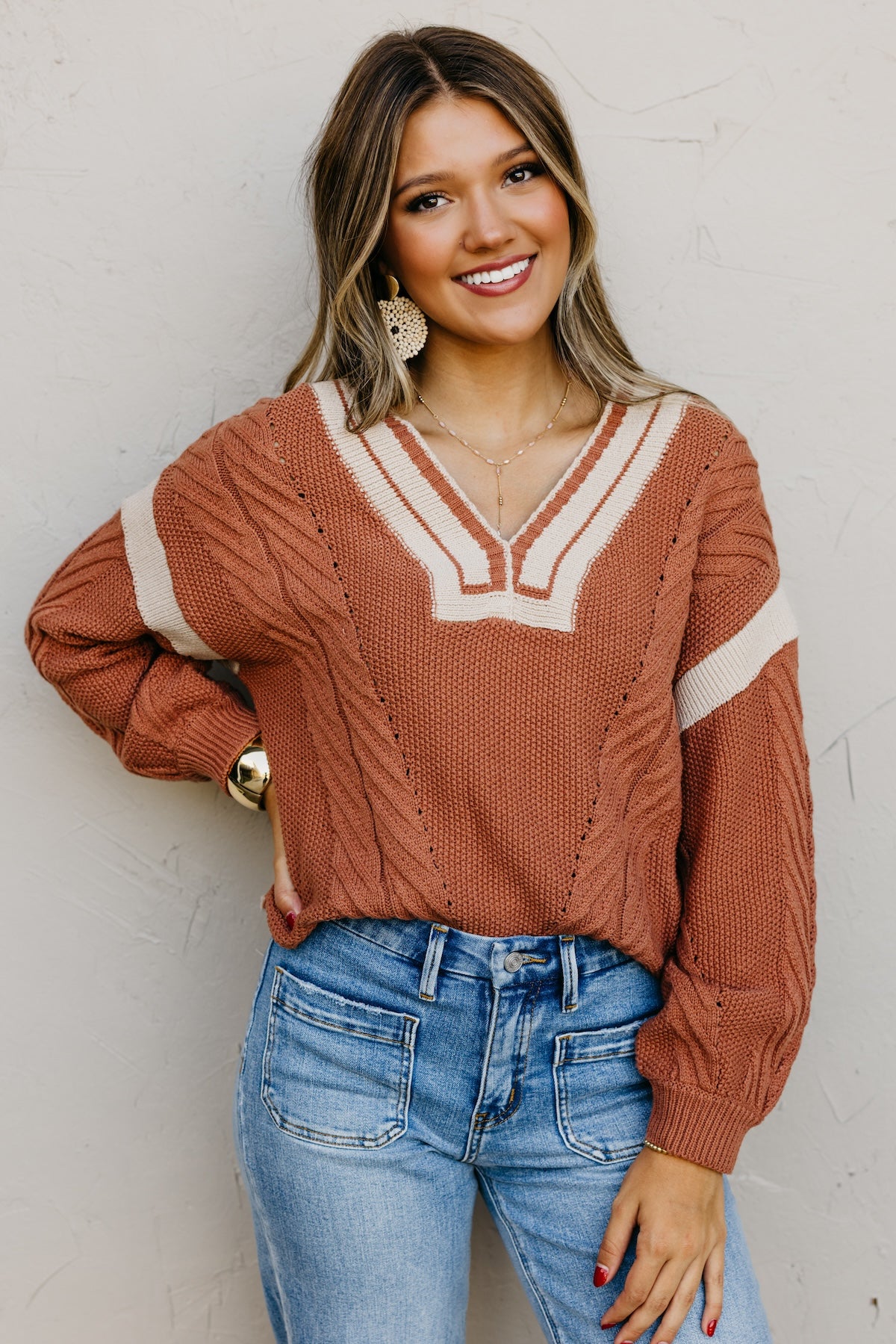 The Simone Cable Pullover Sweater