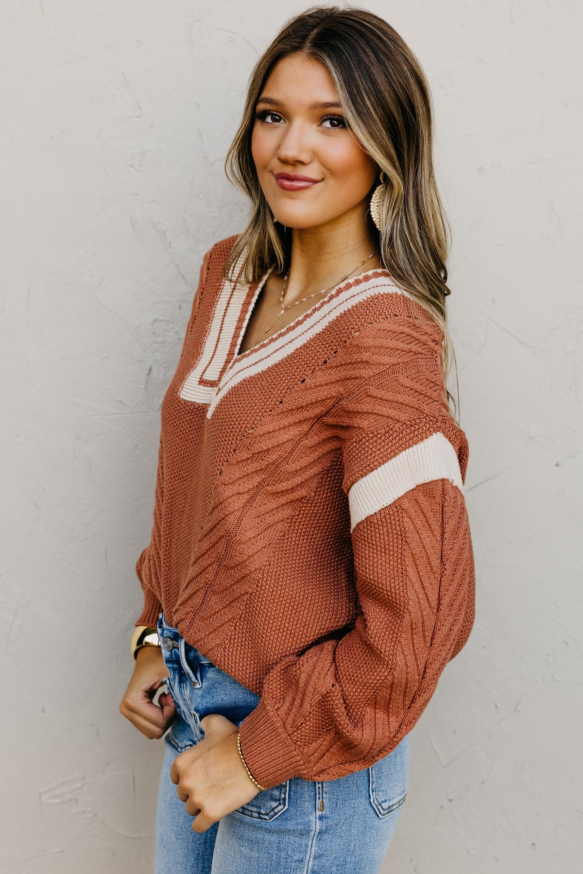 The Simone Cable Pullover Sweater