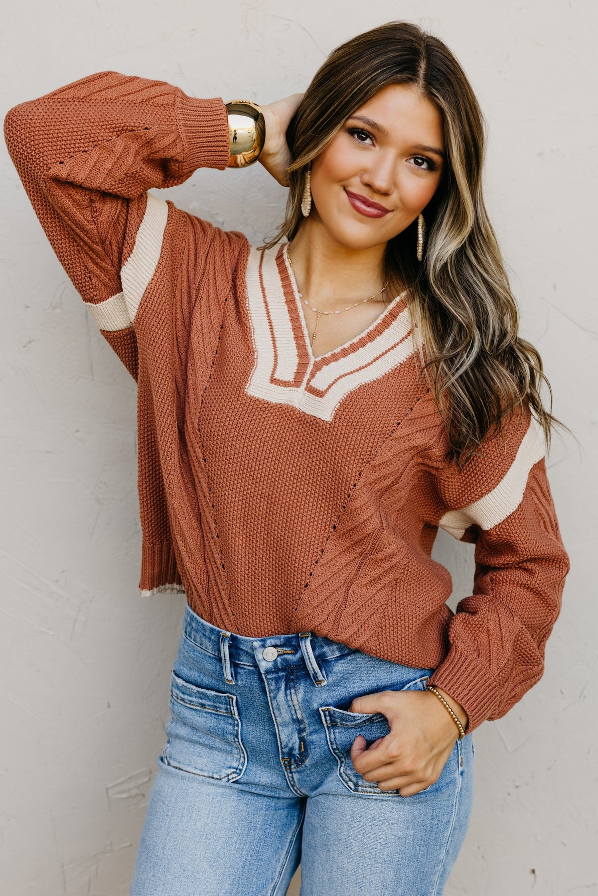 The Simone Cable Pullover Sweater