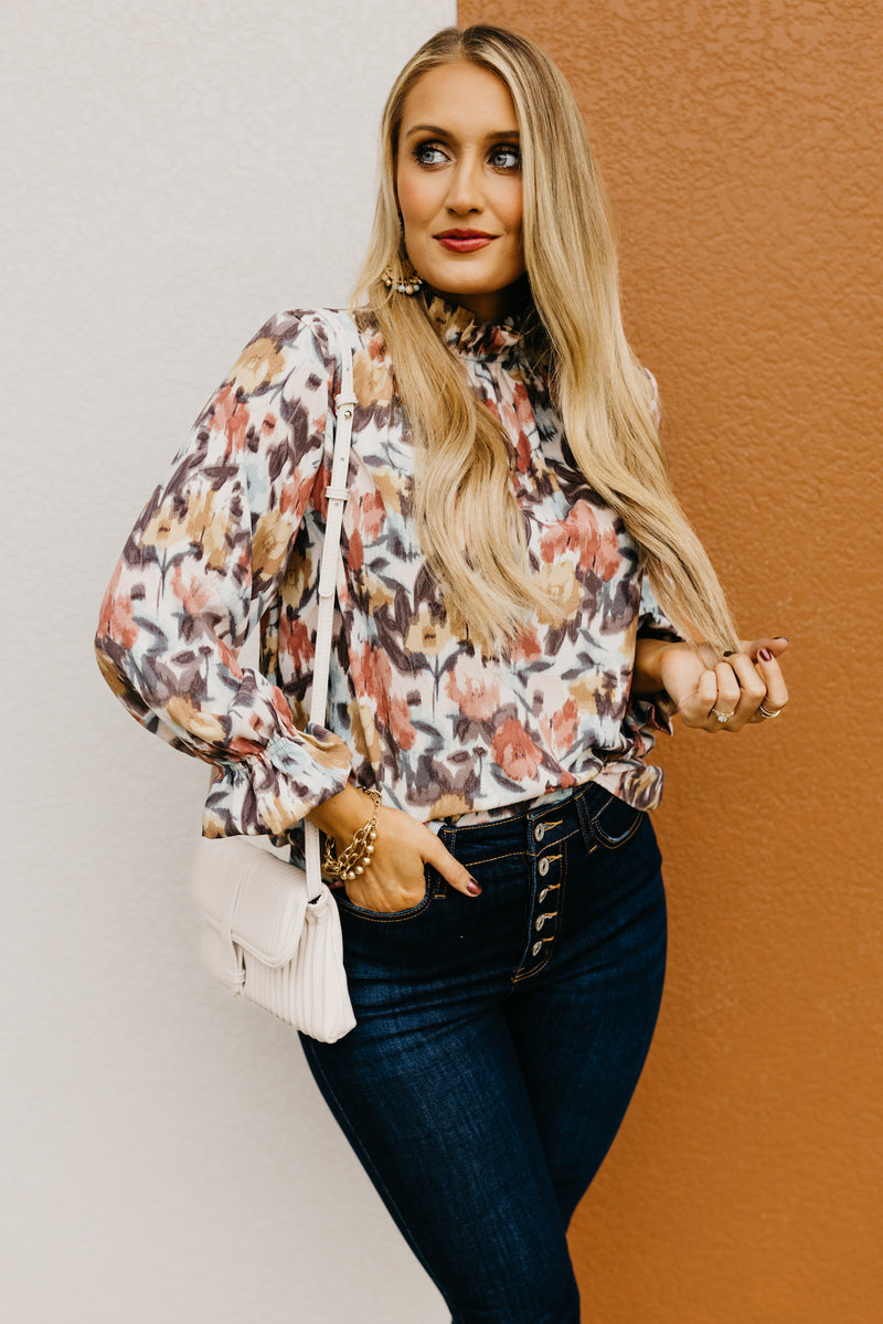 The Feasby Watercolor Floral Blouse