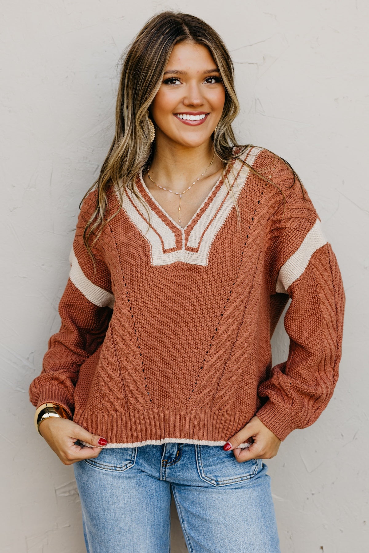 The Simone Cable Pullover Sweater