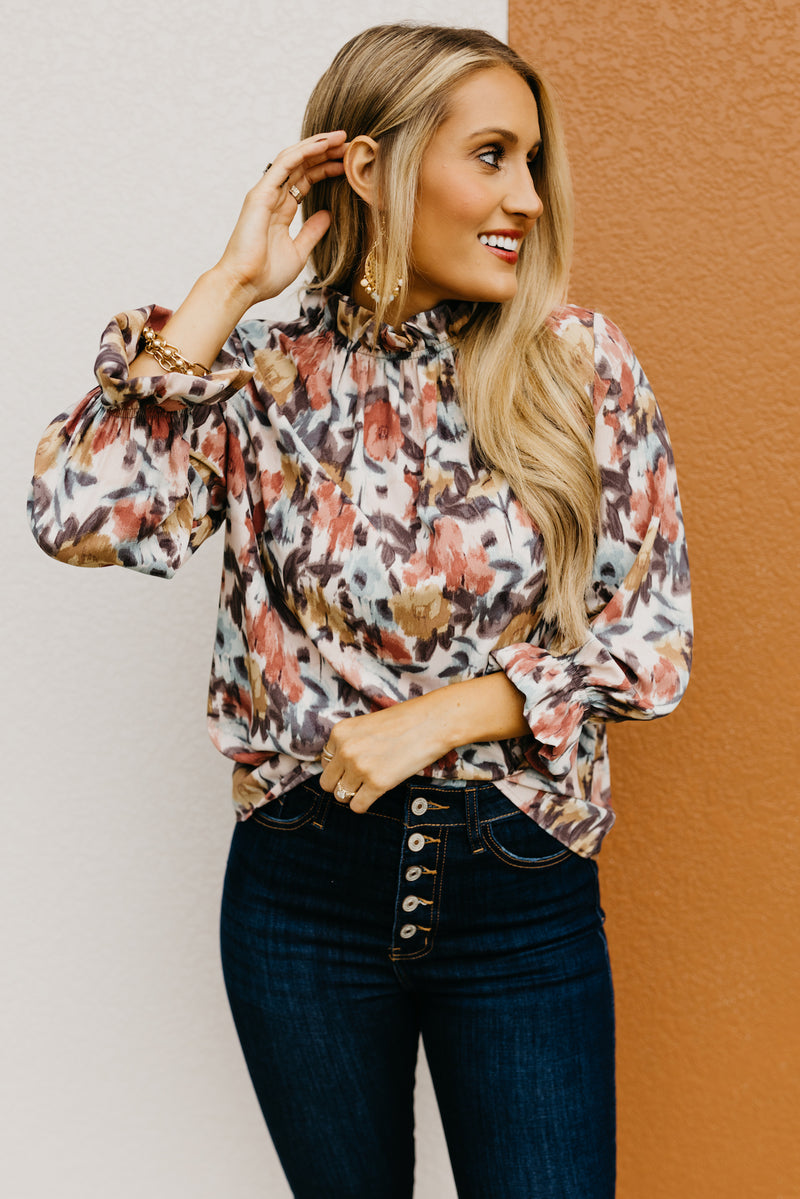 The Feasby Watercolor Floral Blouse