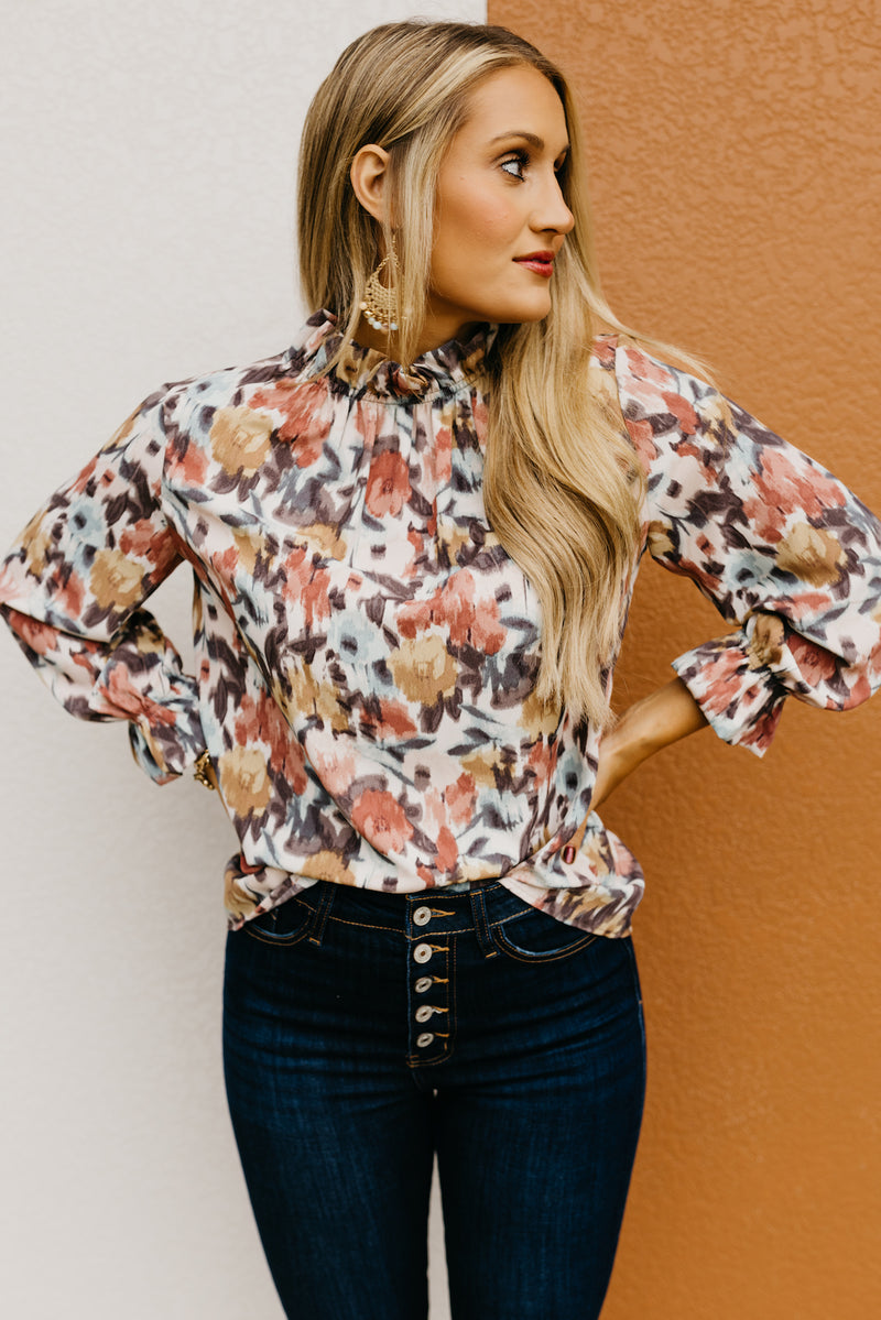The Feasby Watercolor Floral Blouse