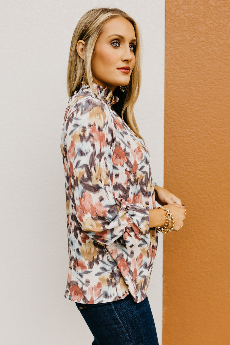 The Feasby Watercolor Floral Blouse
