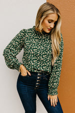 The Paityn Long Sleeve Ruffle Woven Top
