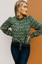 The Paityn Long Sleeve Ruffle Woven Top