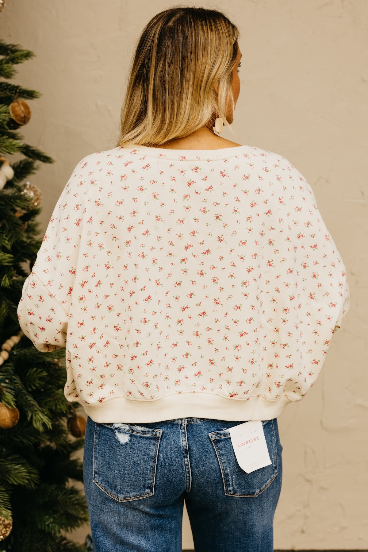 The Maddox Floral Terry Pullover Sweatshirt