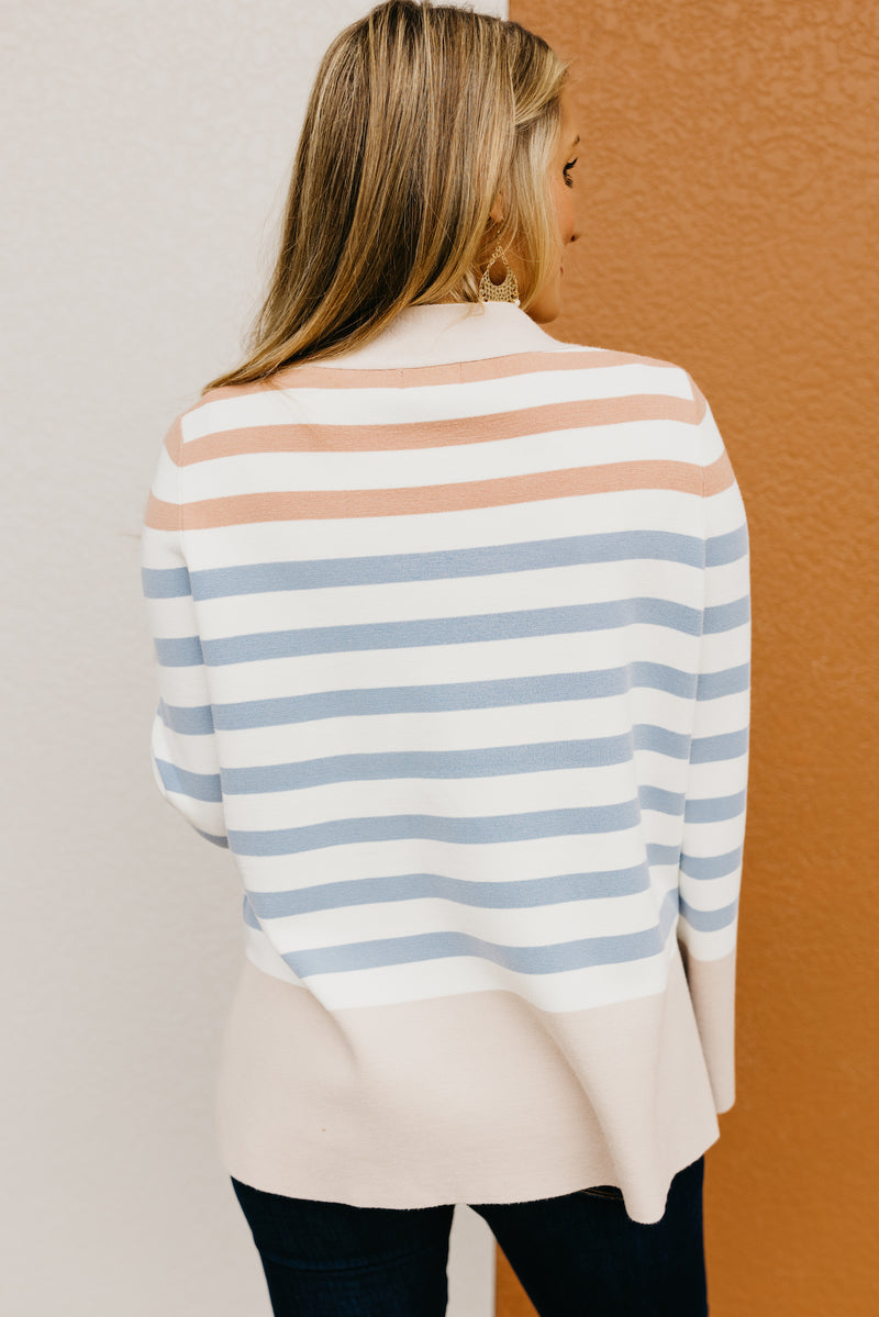 The Alberto Striped Bell Sleeve Sweater