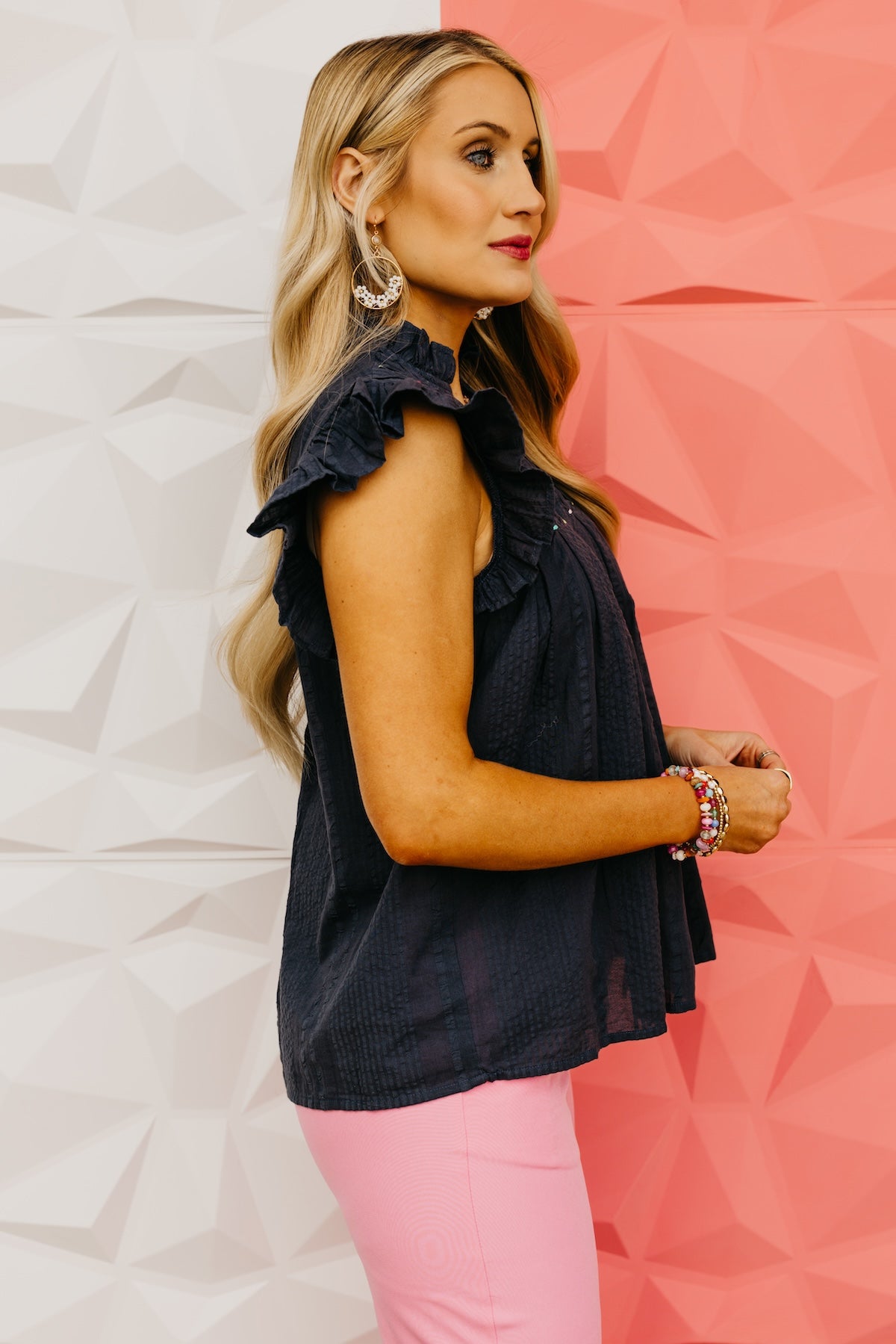 The Norah Embroidered Button Down Shirt