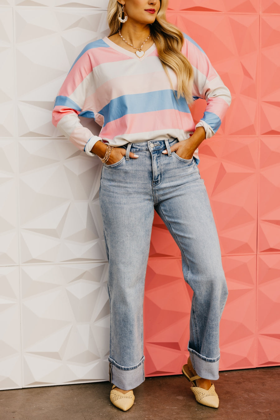 Flying Monkey | The Jake High Rise Slim Wide Denim