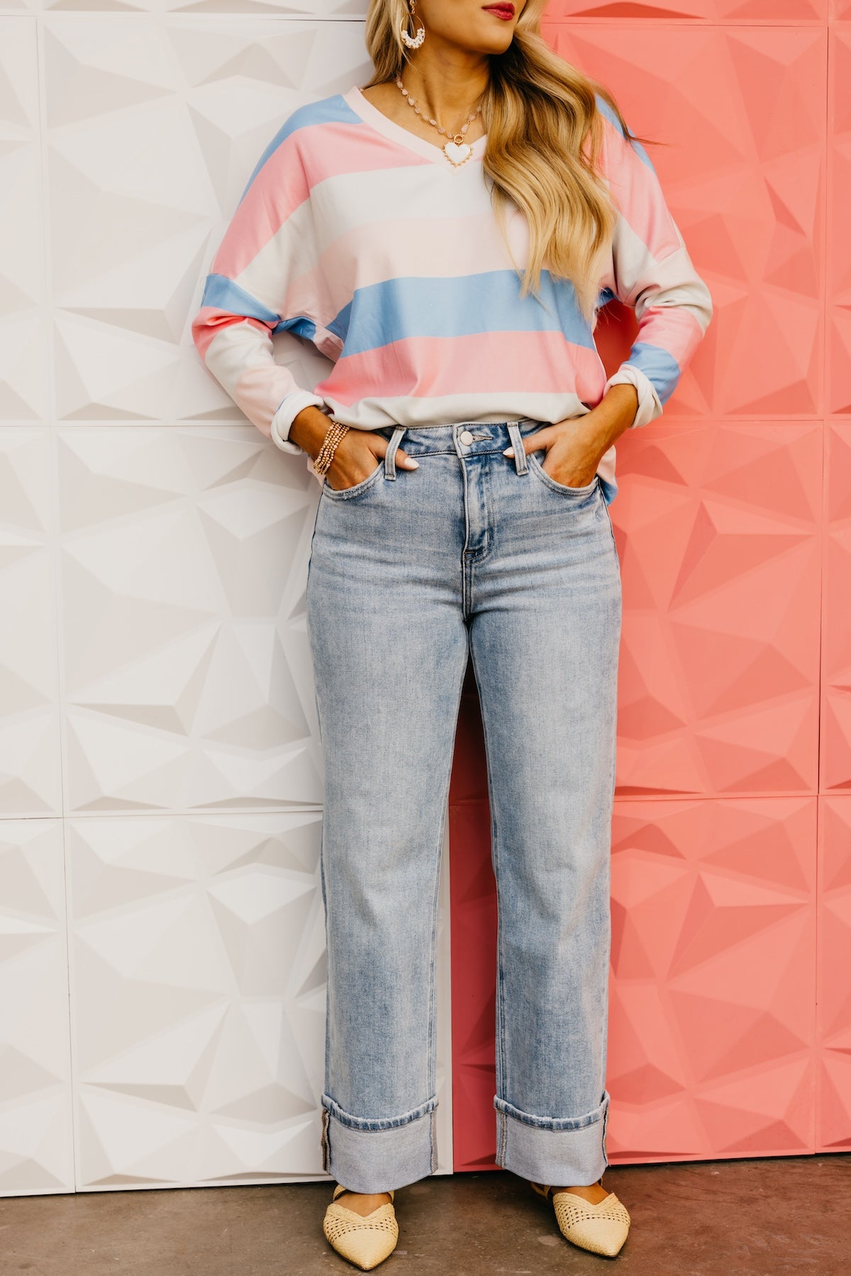 Flying Monkey | The Jake High Rise Slim Wide Denim