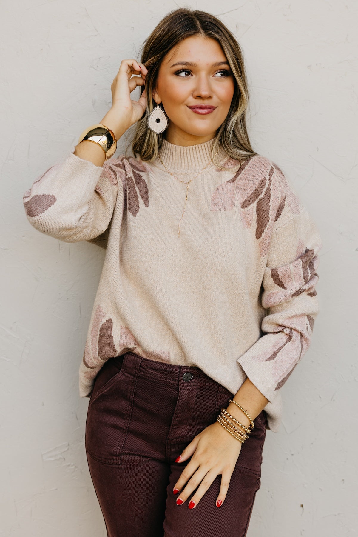 The Taylin Floral Sweater