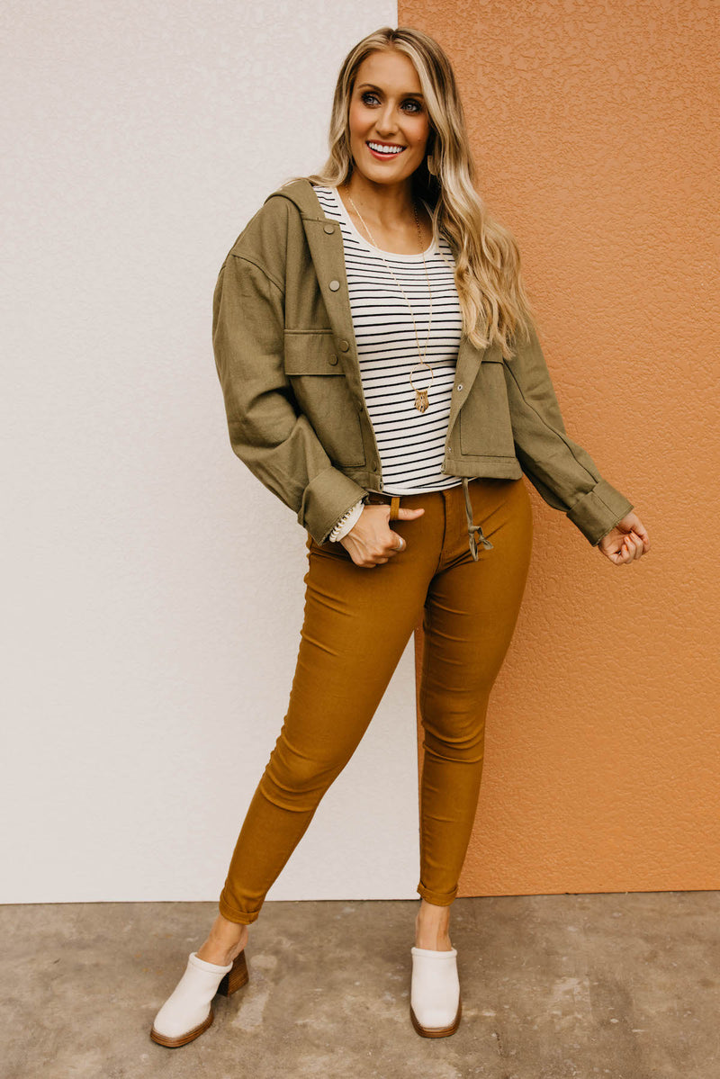 The Stetson Hooded Crop Jacket