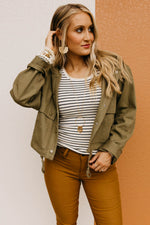 The Stetson Hooded Crop Jacket