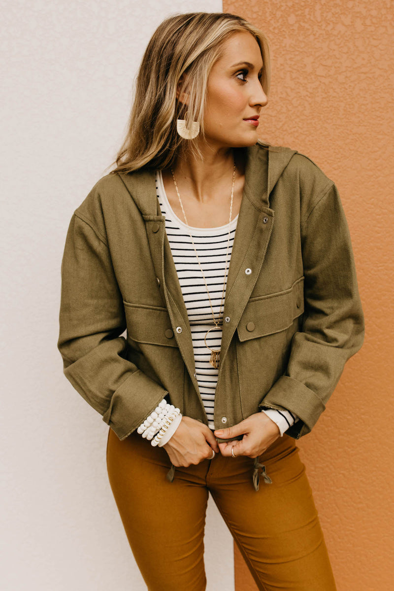 The Stetson Hooded Crop Jacket