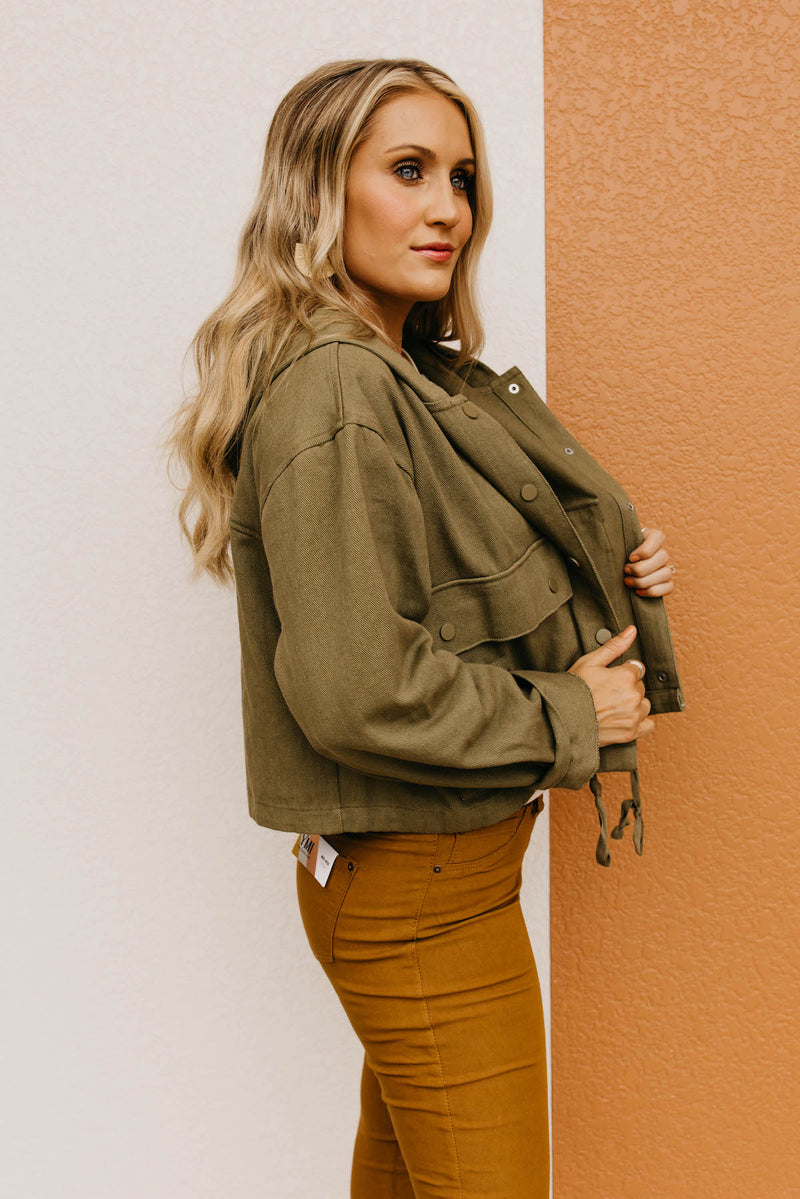 The Stetson Hooded Crop Jacket