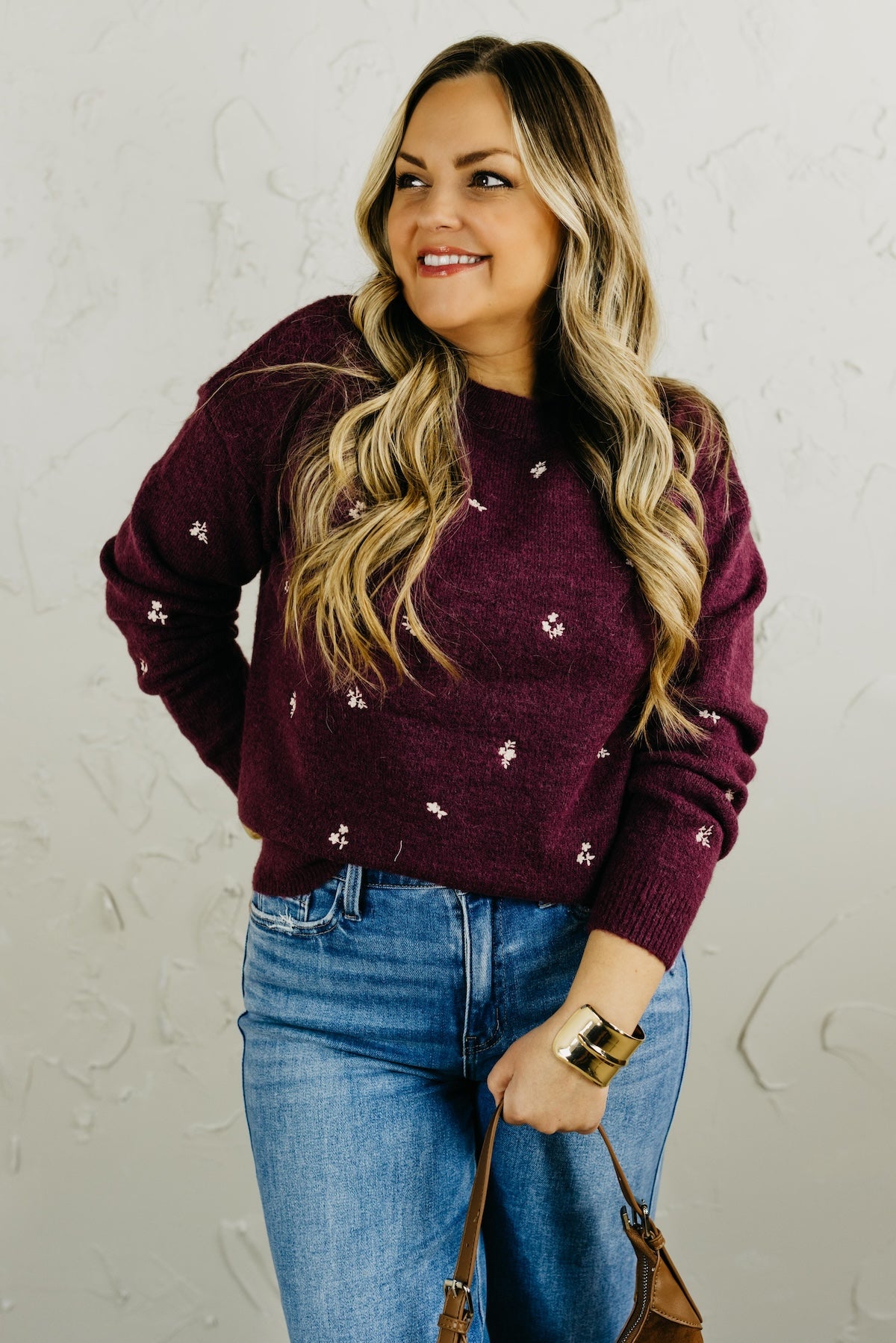 The Grace Ditsy Floral Sweater