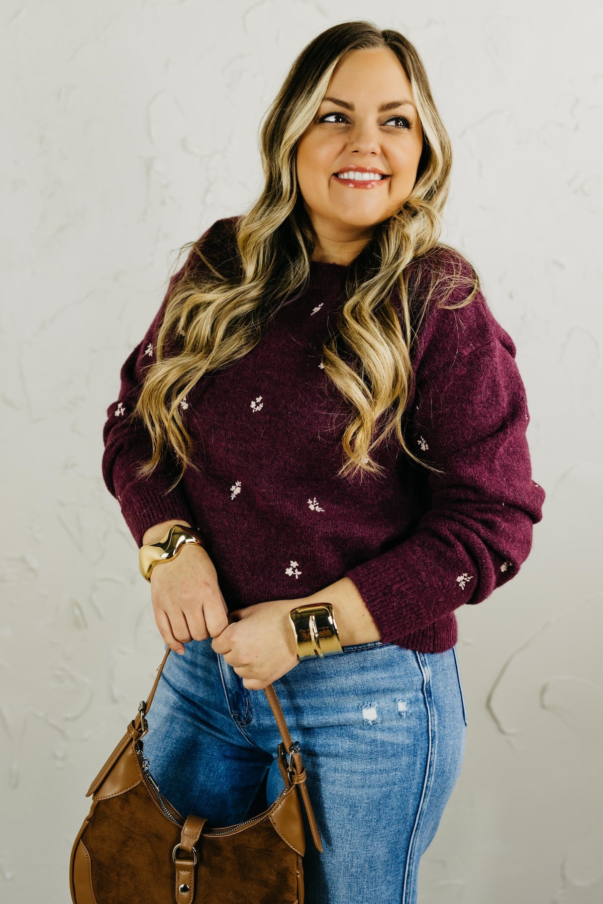 The Grace Ditsy Floral Sweater