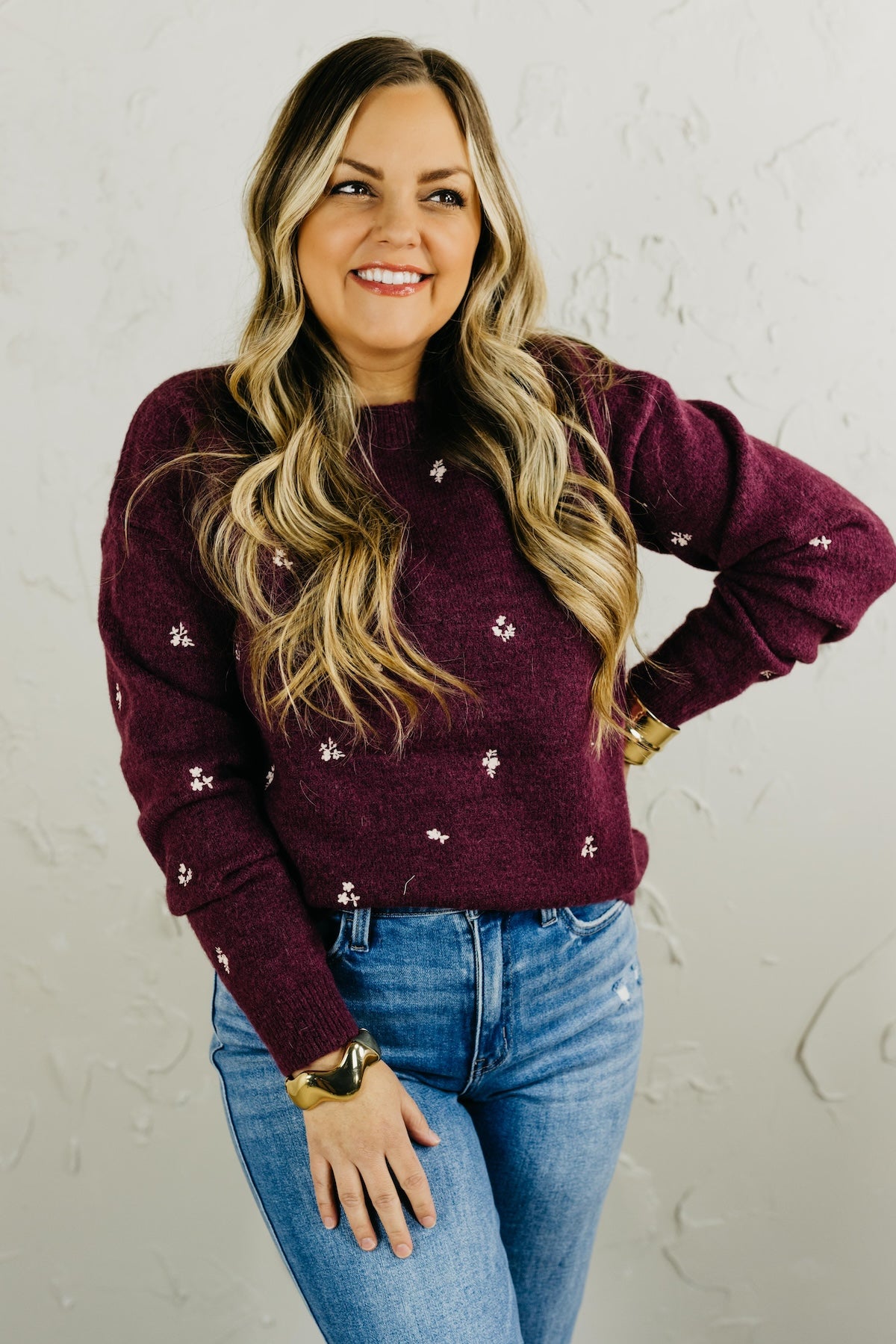 The Grace Ditsy Floral Sweater