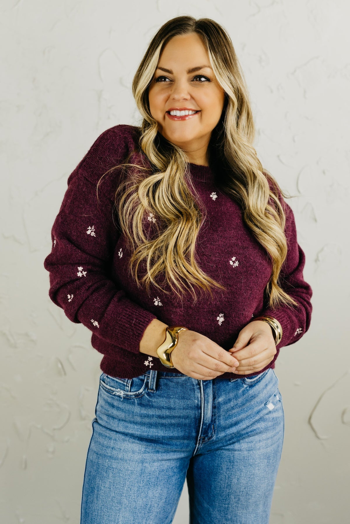 The Grace Ditsy Floral Sweater