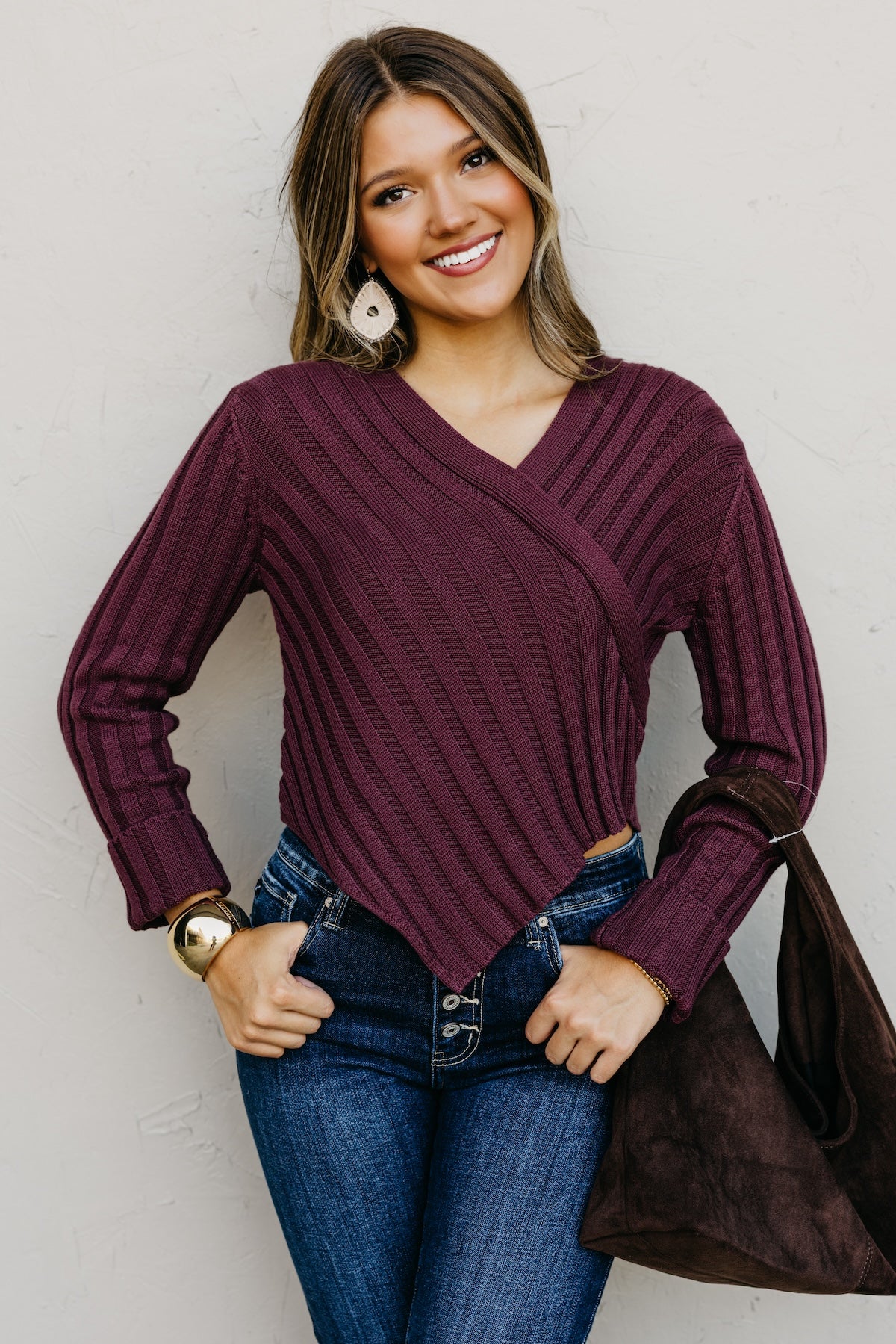 The Lotus Asymmetrical Hem Line Sweater