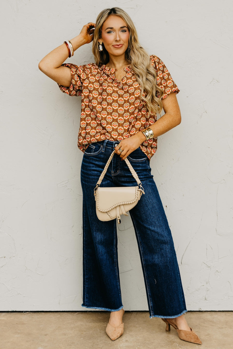 The Gratsgie Floral Woven Blouse