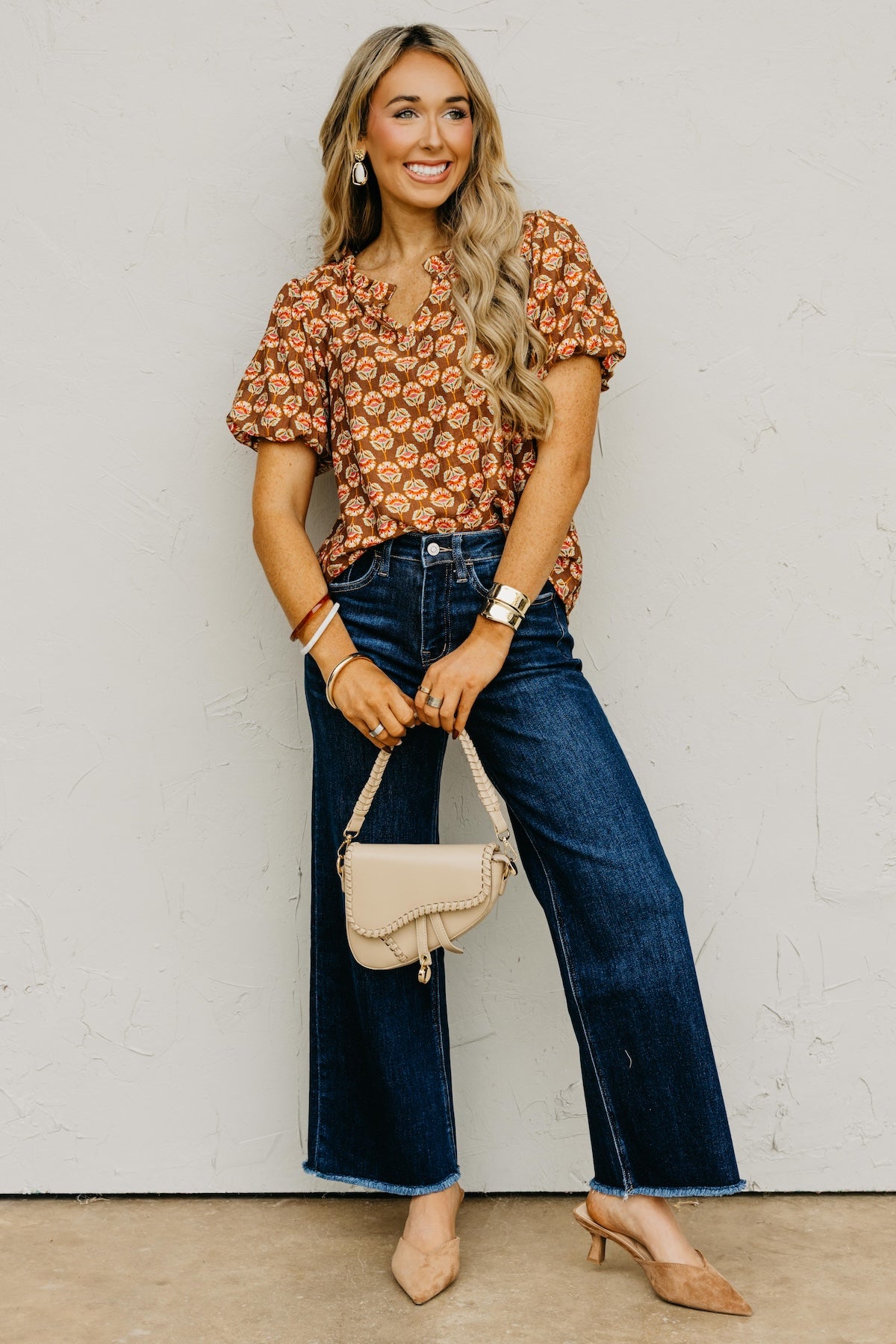 The Gratsgie Floral Woven Blouse