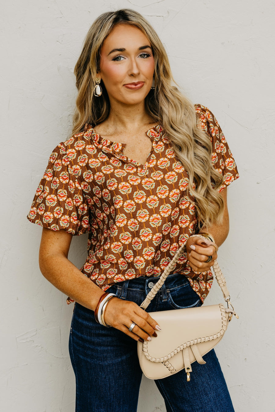 The Gratsgie Floral Woven Blouse