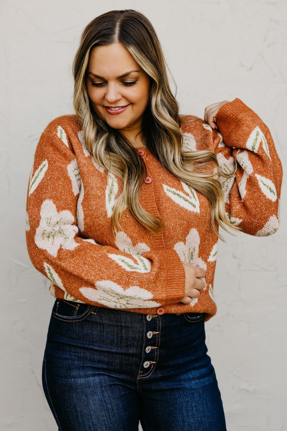 The Murphy Floral Sweater Cardigan