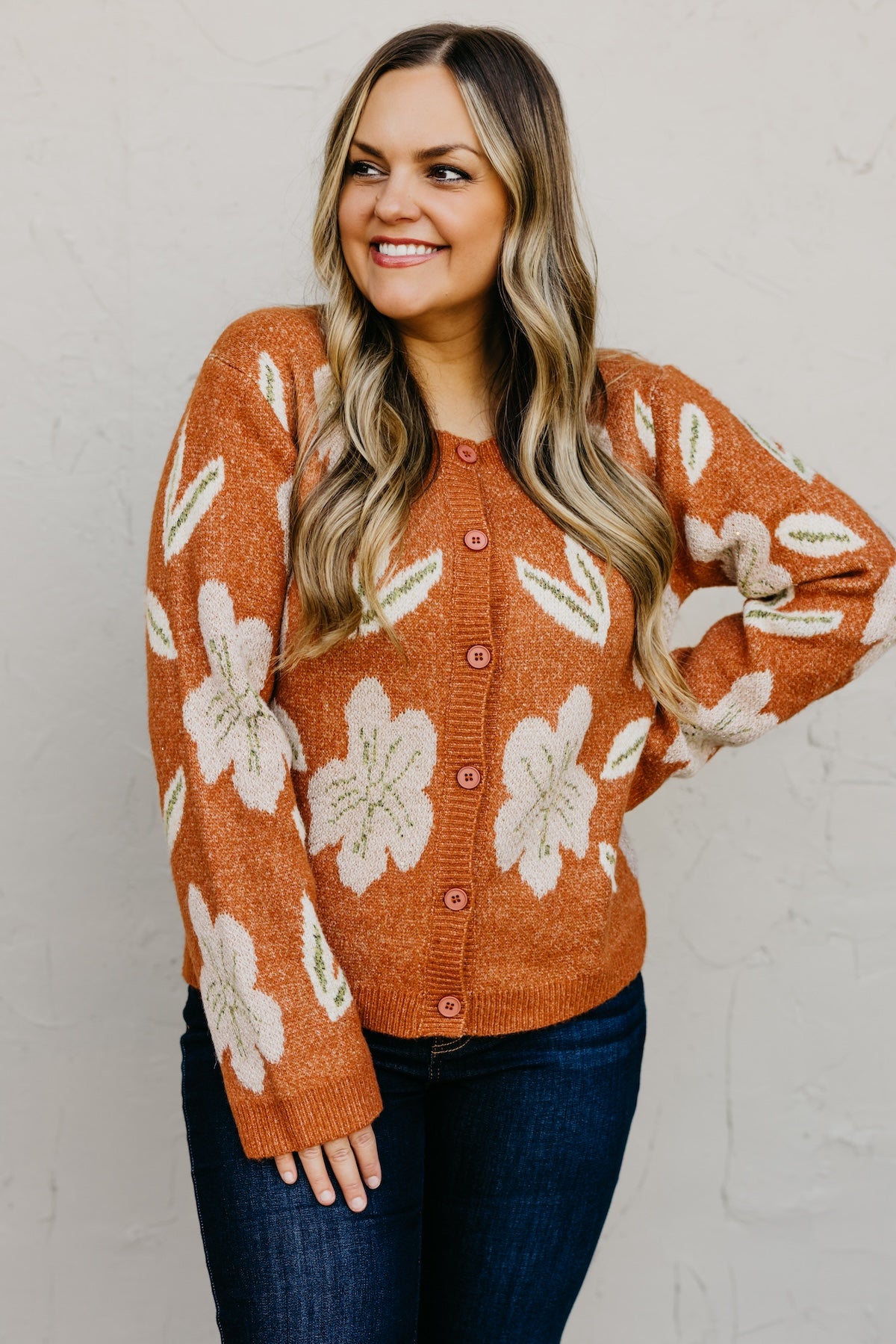 The Murphy Floral Sweater Cardigan