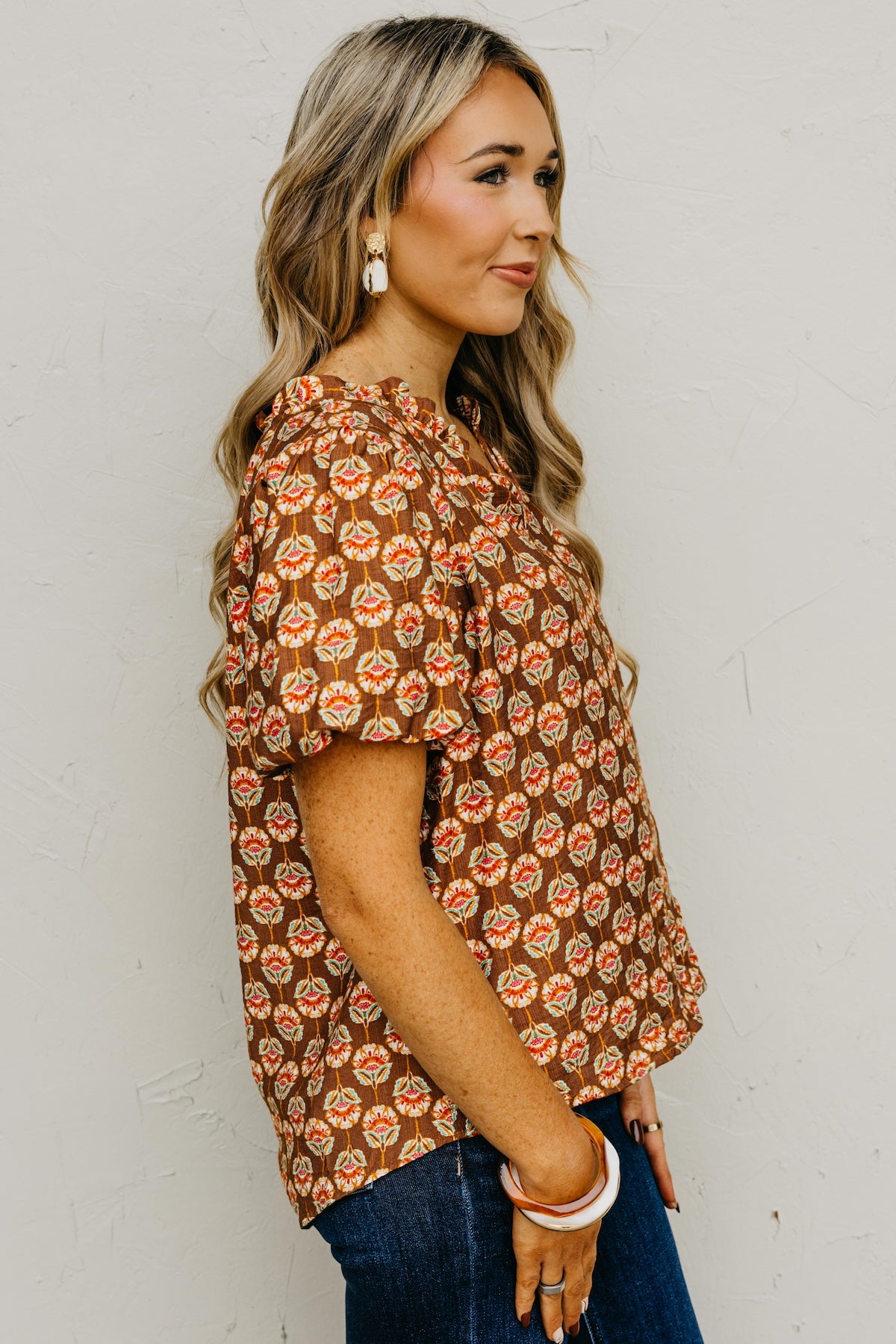 The Gratsgie Floral Woven Blouse