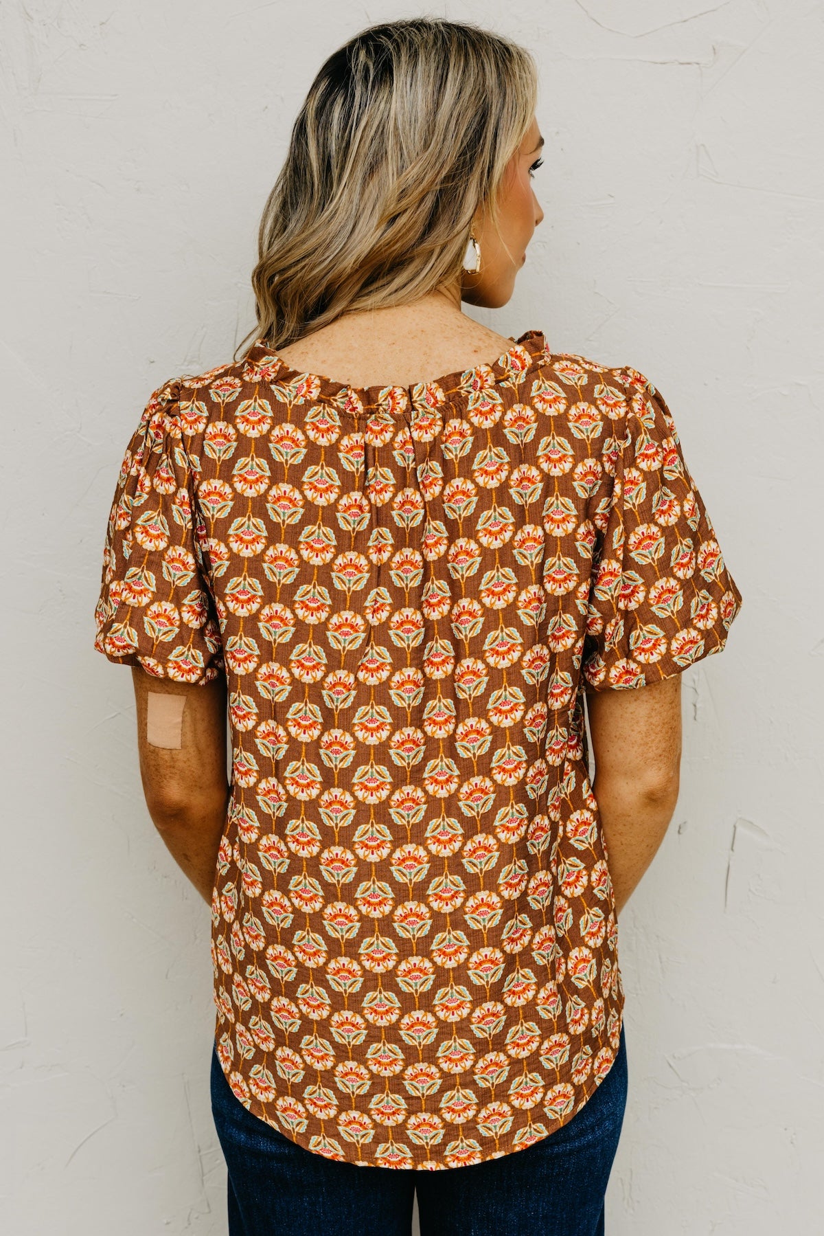 The Gratsgie Floral Woven Blouse