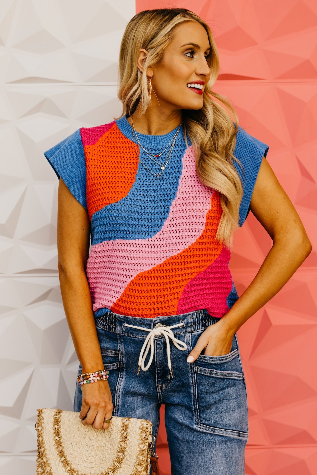 The Emerson Color Block Knit Sweater