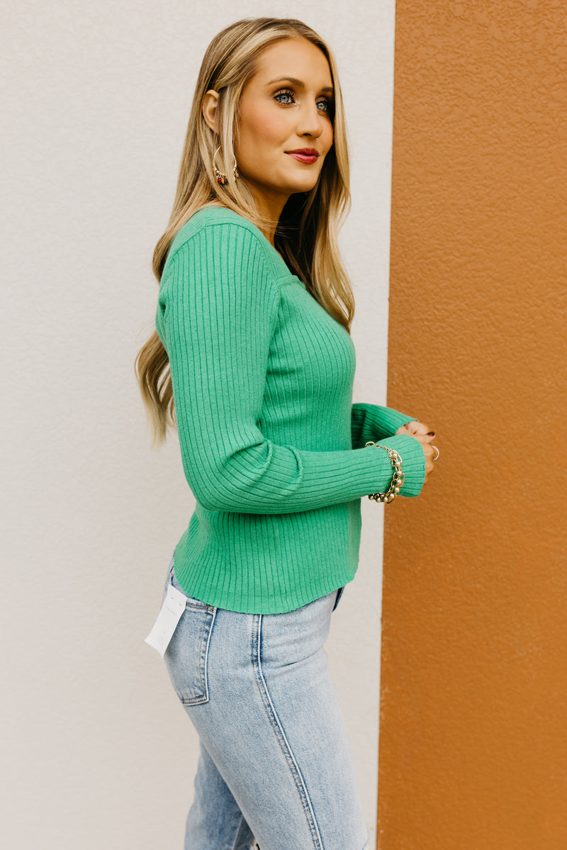The JoyAnna Square Neck Sweater Top