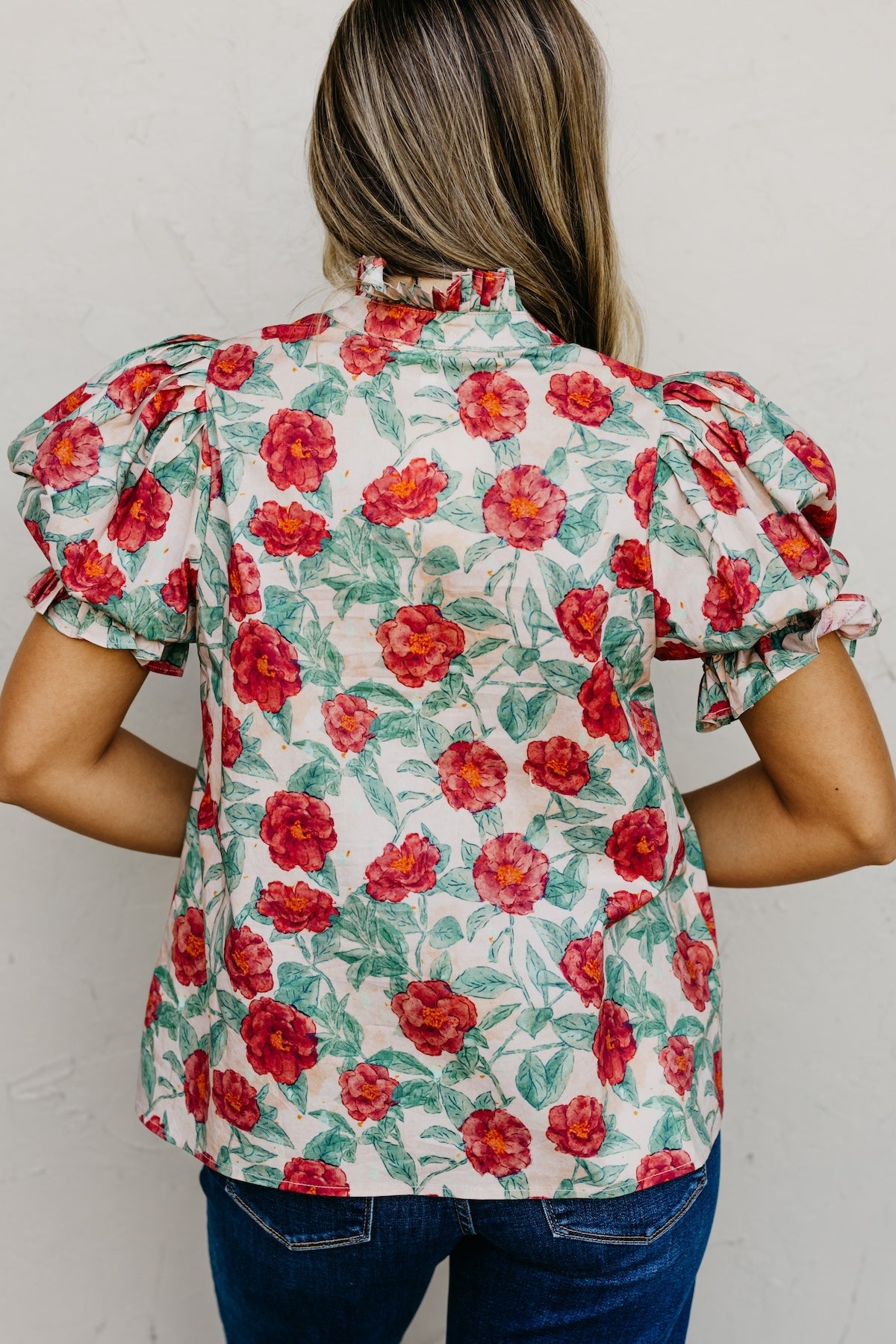 The Marissa Woven Floral Top