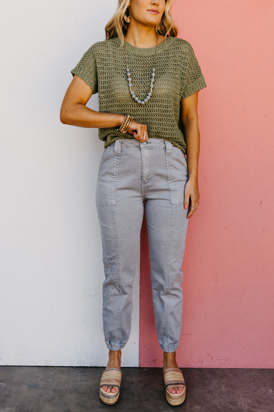 Kan Can Denim | High Rise Denim Jogger - KC7927GR