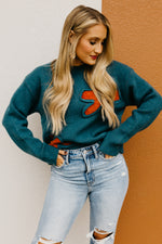 The Cara Retro Floral Sweater