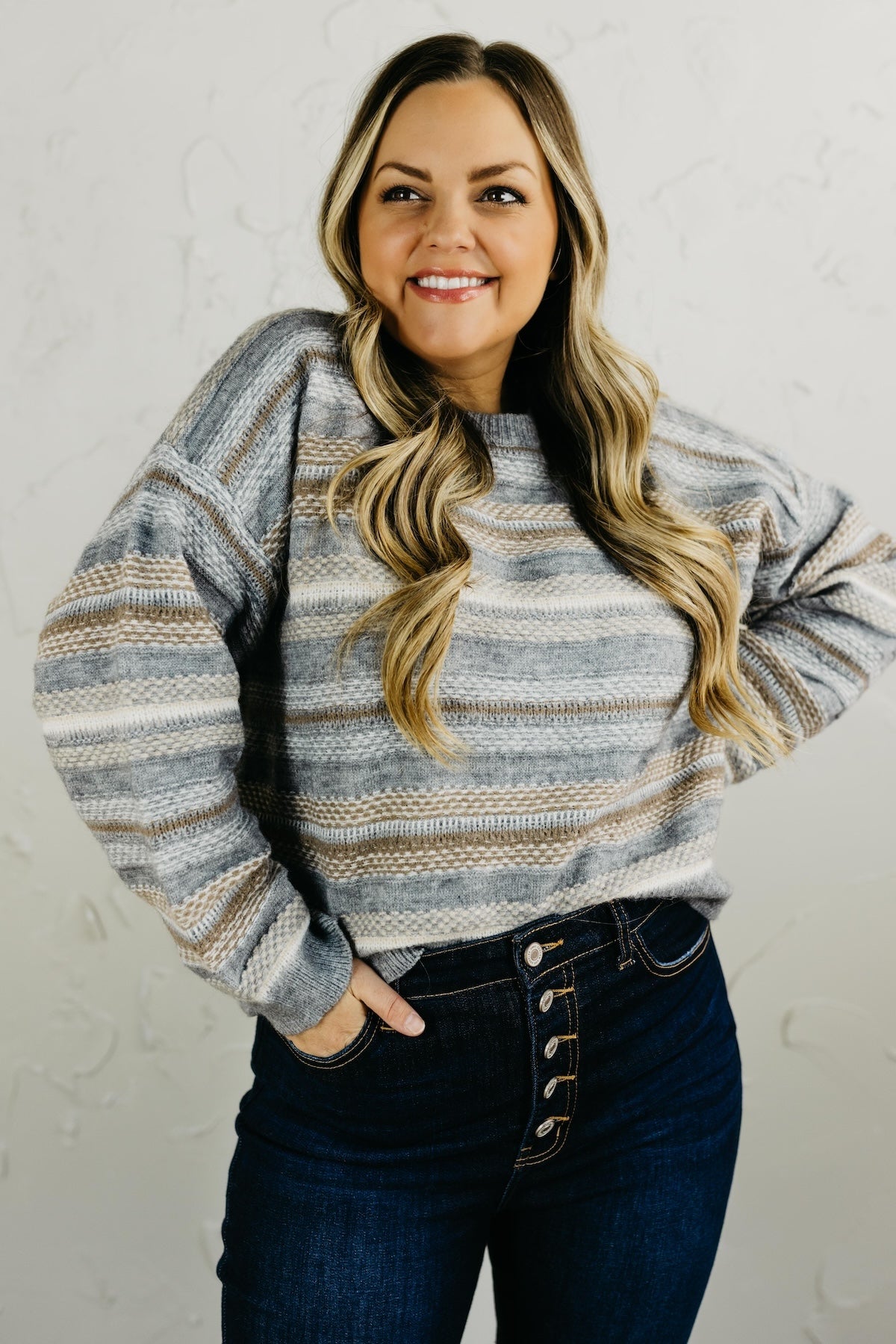 The Connie Striped Knit Sweater