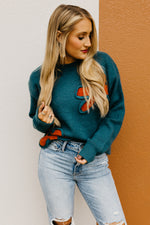 The Cara Retro Floral Sweater