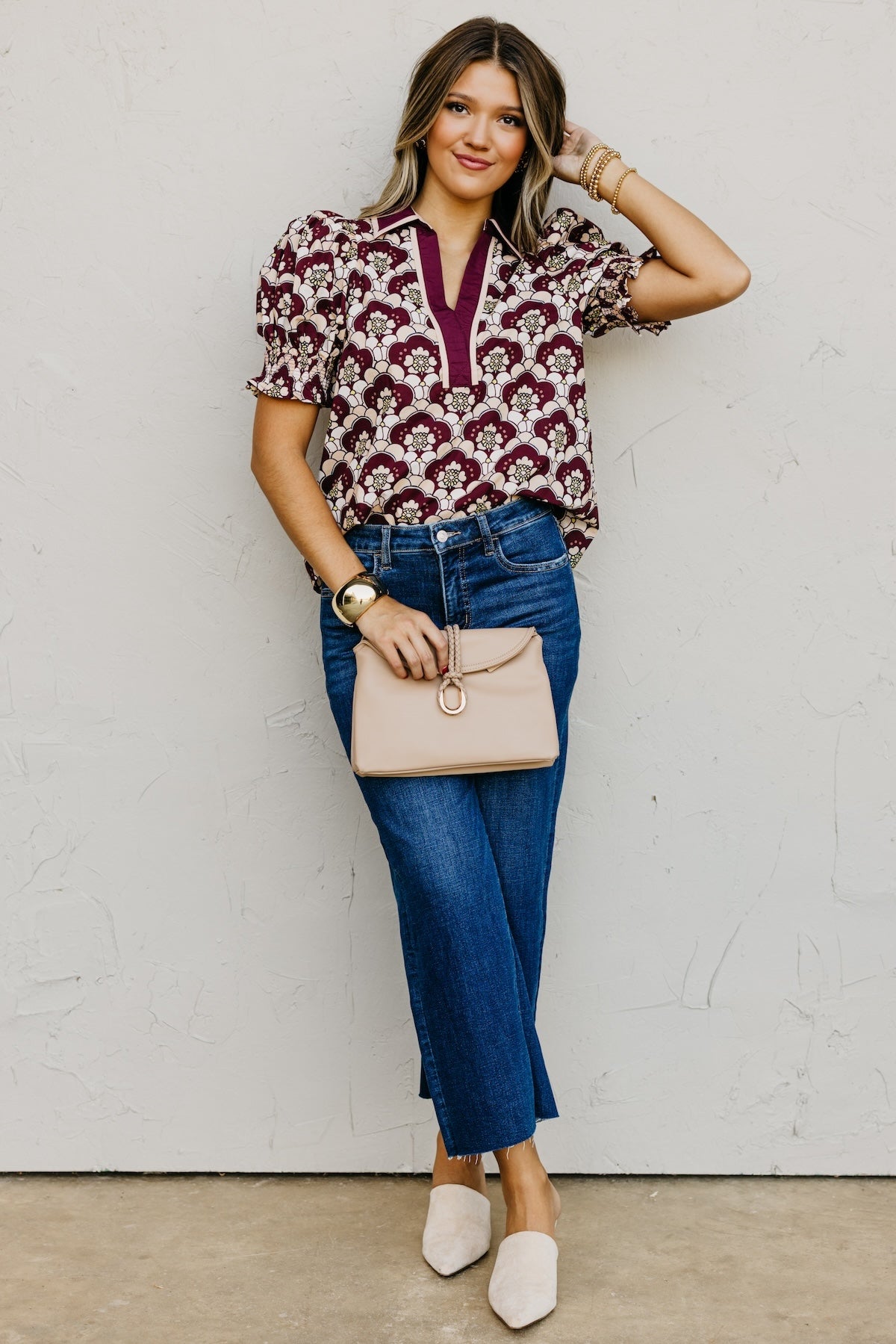 The Chelsie Woven Floral Top