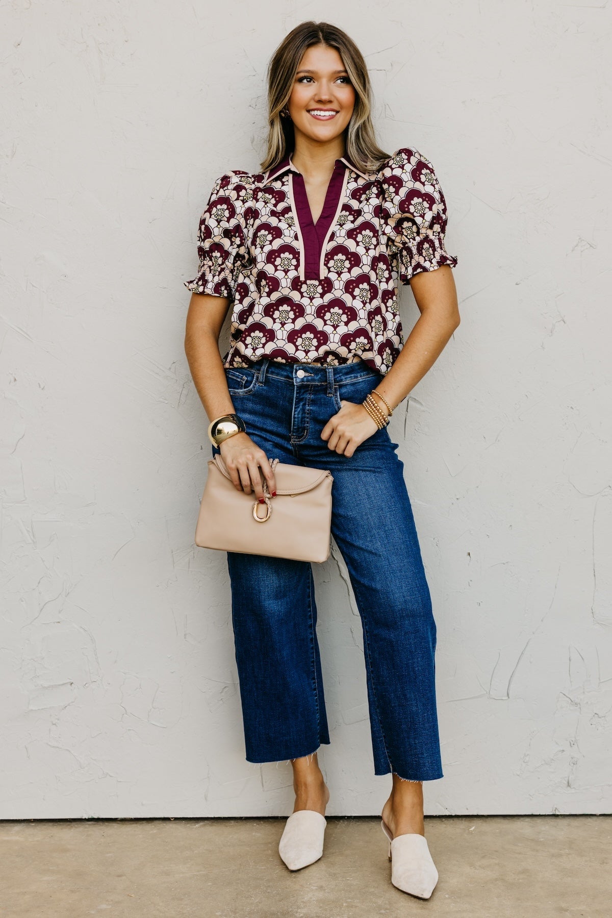 The Chelsie Woven Floral Top