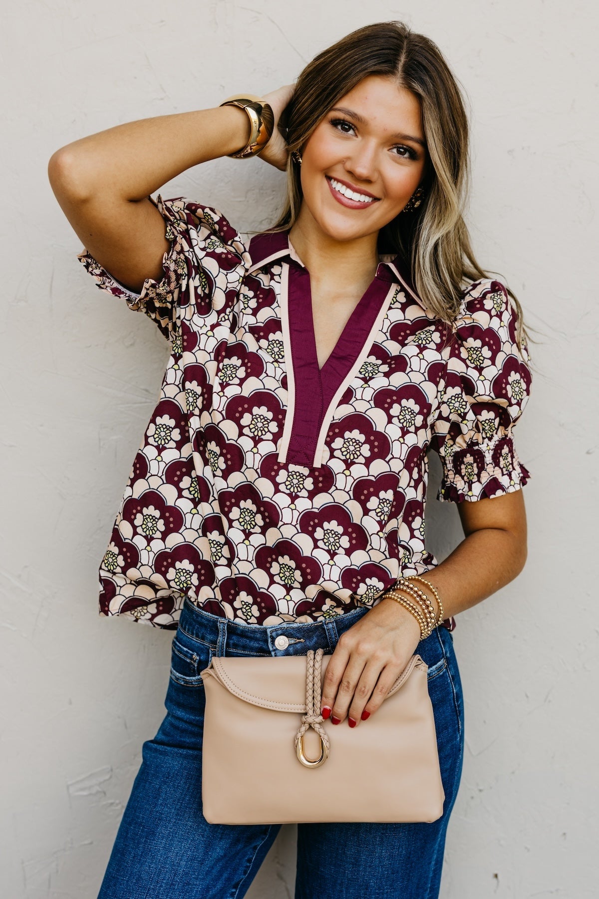 The Chelsie Woven Floral Top