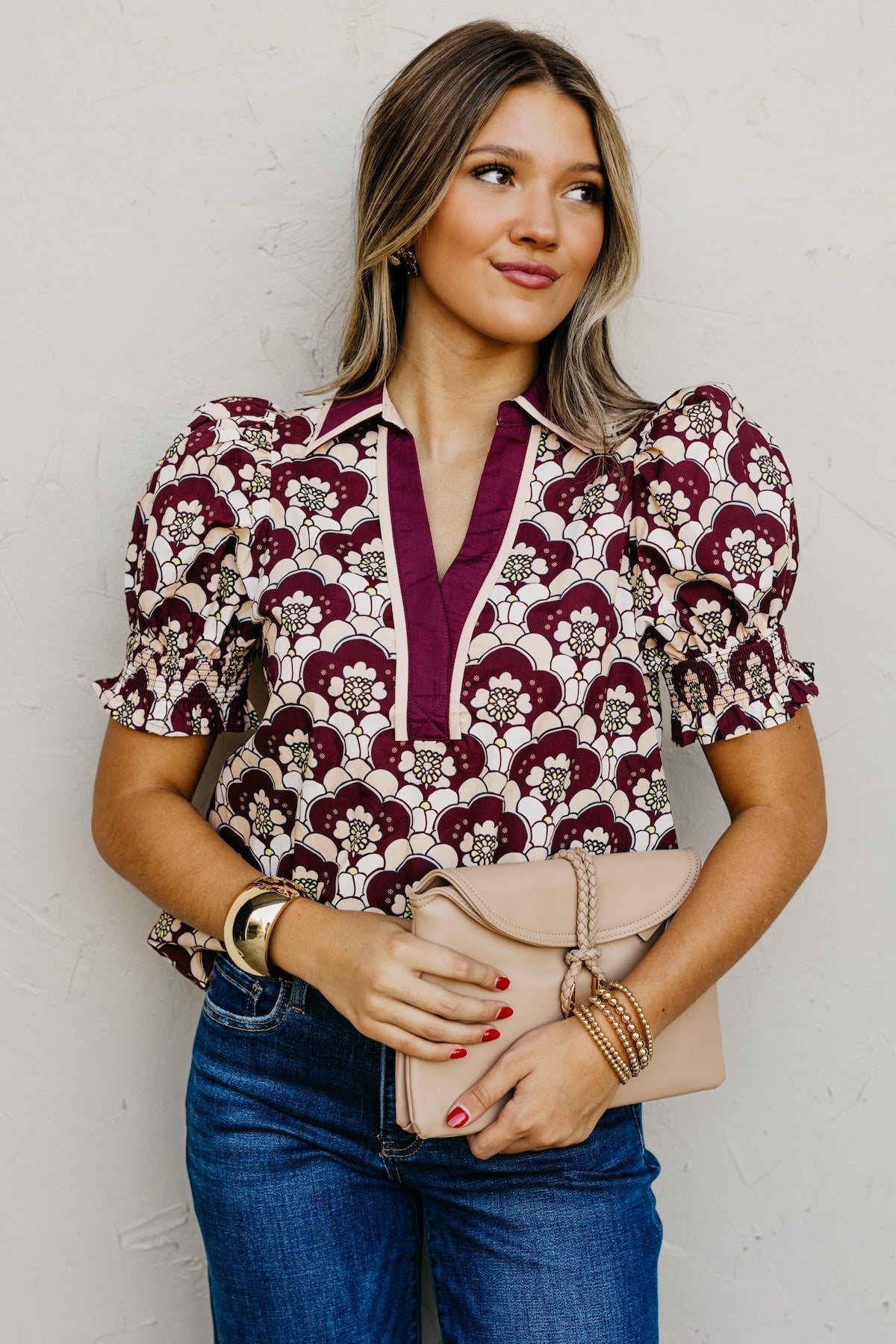 The Chelsie Woven Floral Top